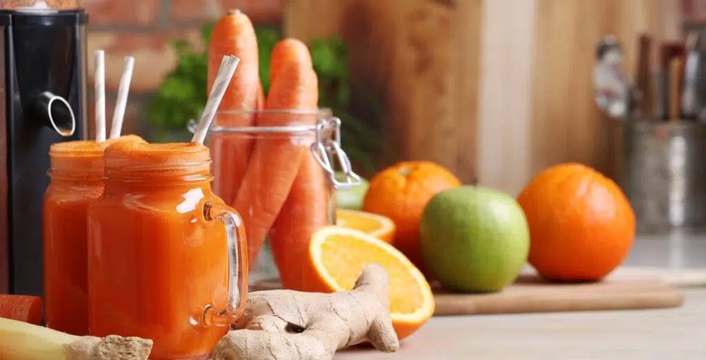carrot ginger smoothie juice good choice for seniors