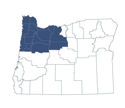 Oregon state map