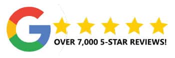 over 7,000 5-star Google reviews