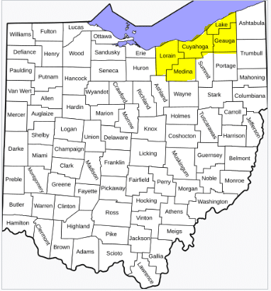 Ohio map