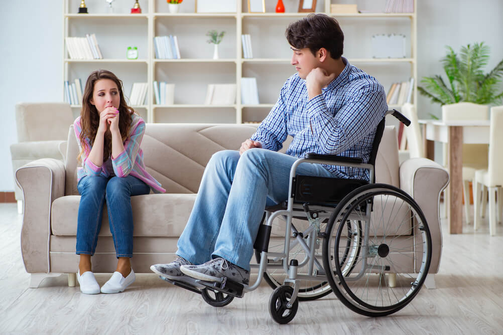 spouse in wheelchair