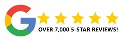 5 star Google reviews