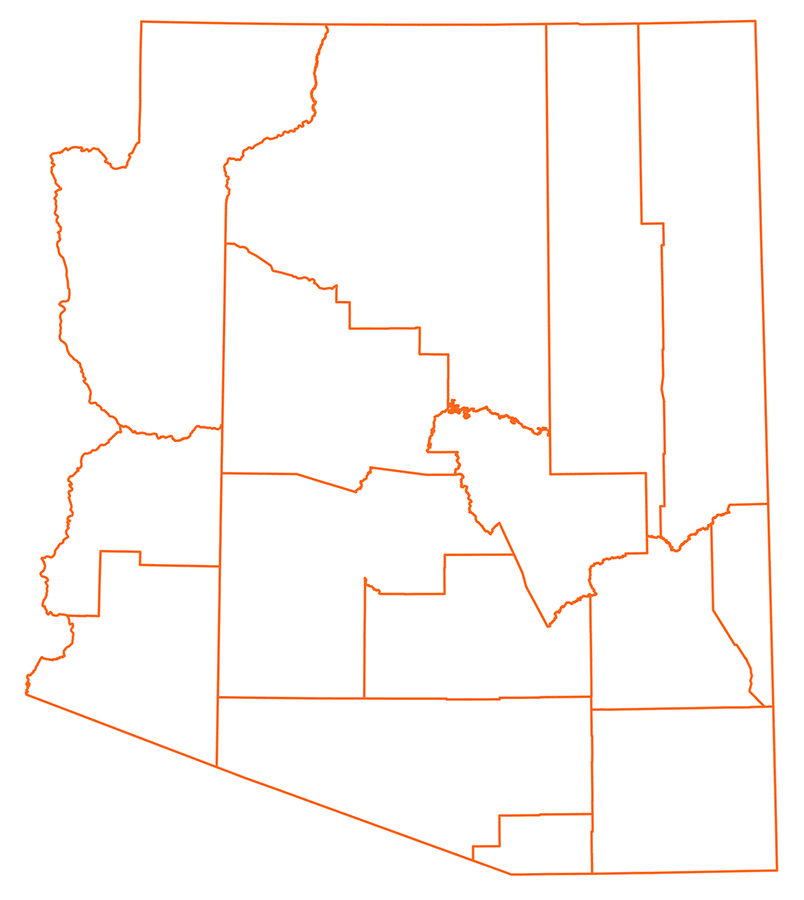 arizona state counties map