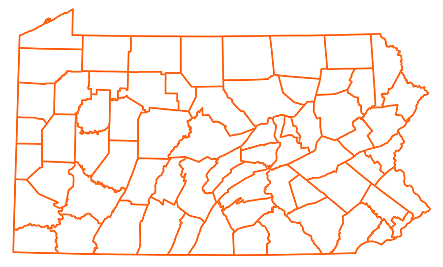 Pennsylvania-state-map