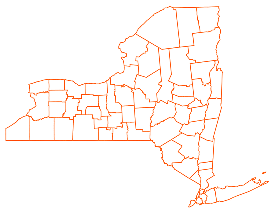 new york state map
