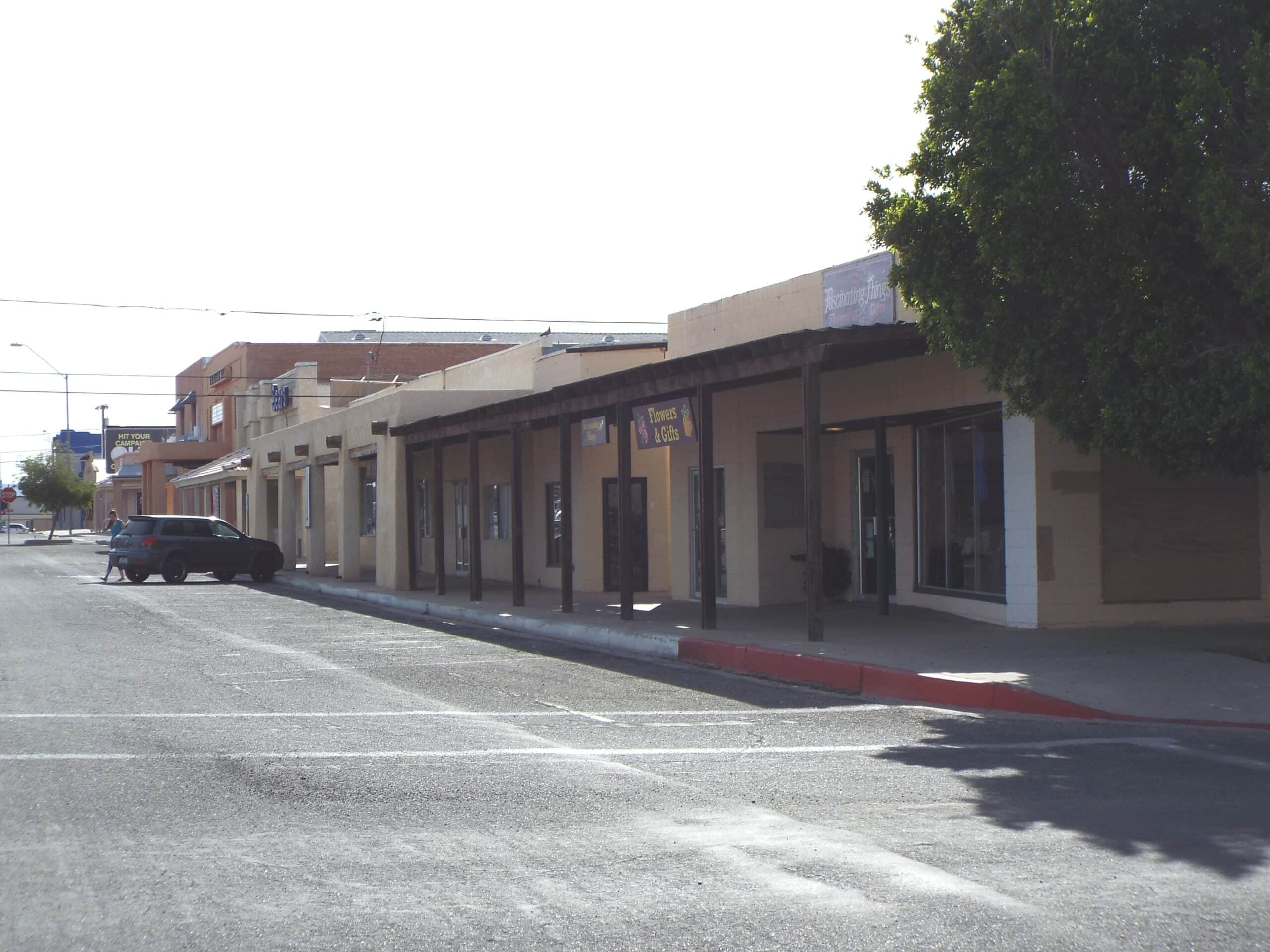 Downtown Parker, county seat of La Paz County, Arizona